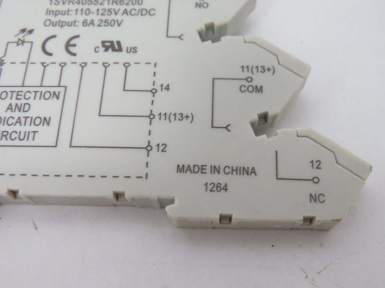 ABB CR-S110/125VADC1SZ 1SVR405521R6200 Relay Socket Input:110-125VAC/DC USED