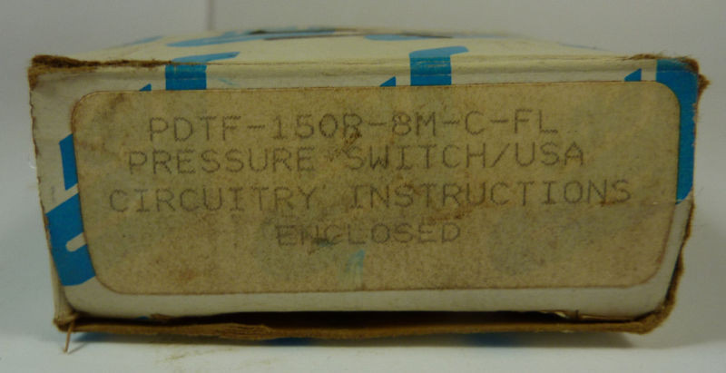 PDI PDTF-150R-8M-C-FL Pressure Switch  NEW