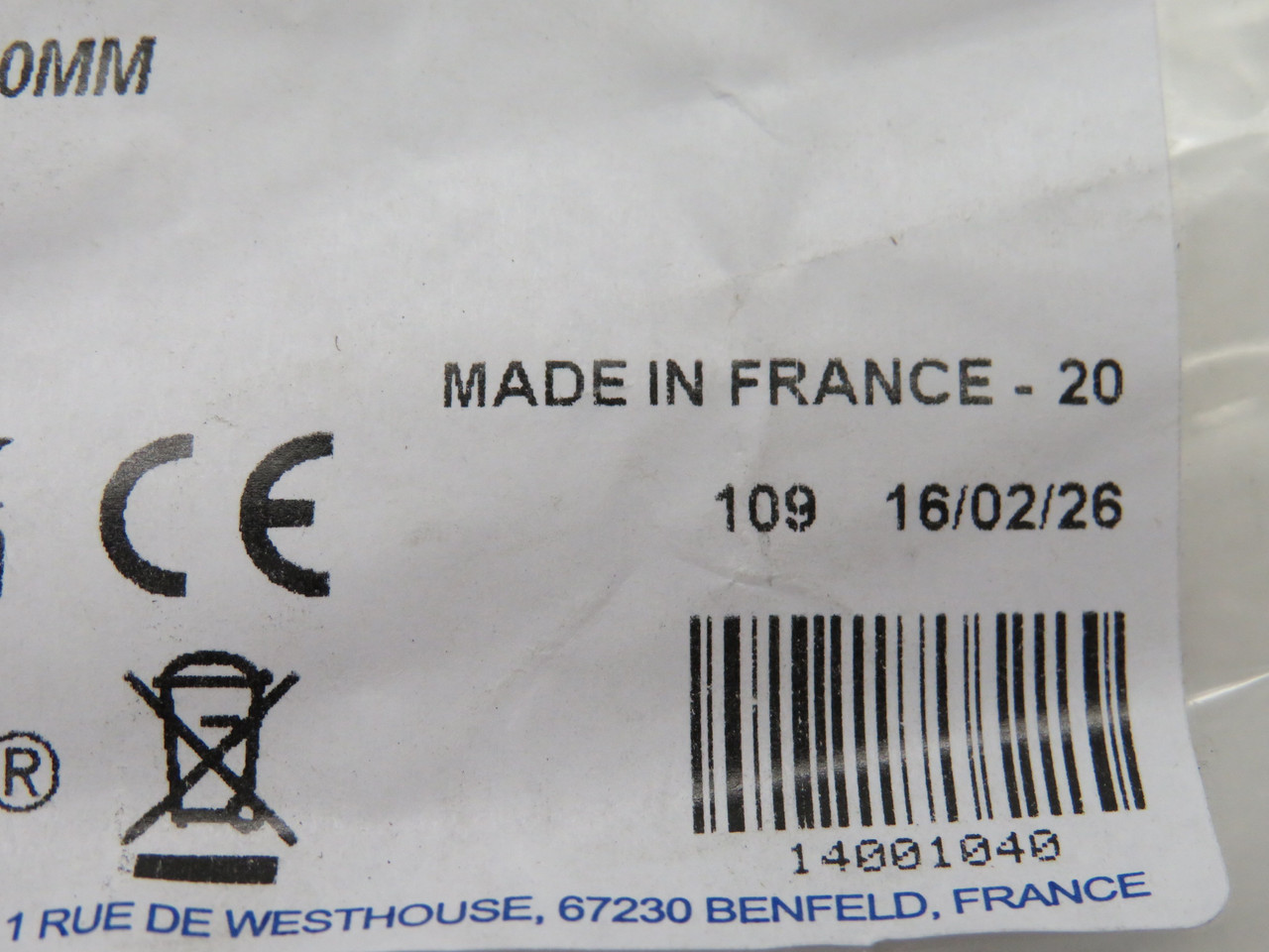 Socomec 14001040 Type S Disconnect Shaft 400mm L 10x10 HOLEY BAG NWB