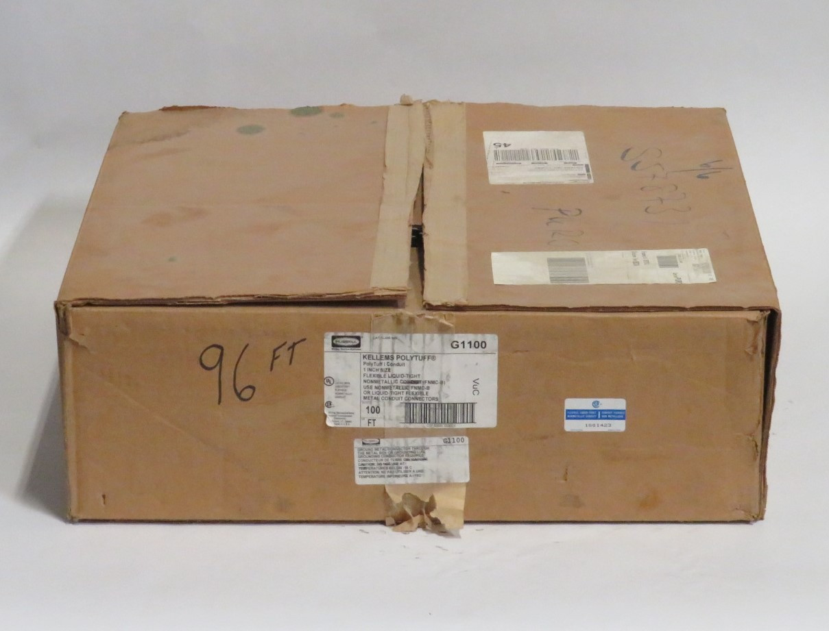 Hubbell Kellems G1100 Liquid-Tight Nonmetallic Conduit Gray 1" 96' NEW