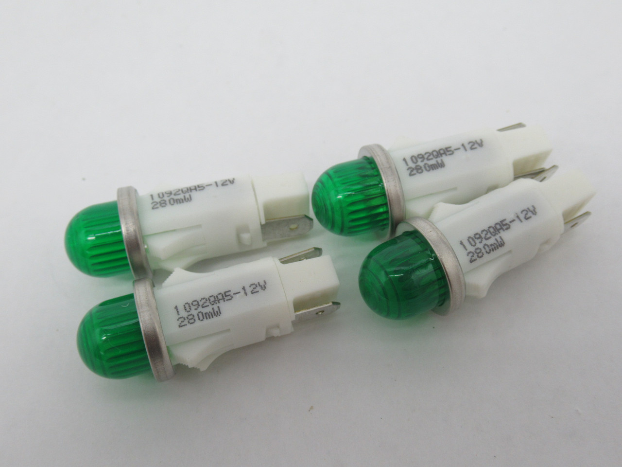 Visual Communications 1092QA5-12V Green Panel Indicator 12V Lot of 4 NOP