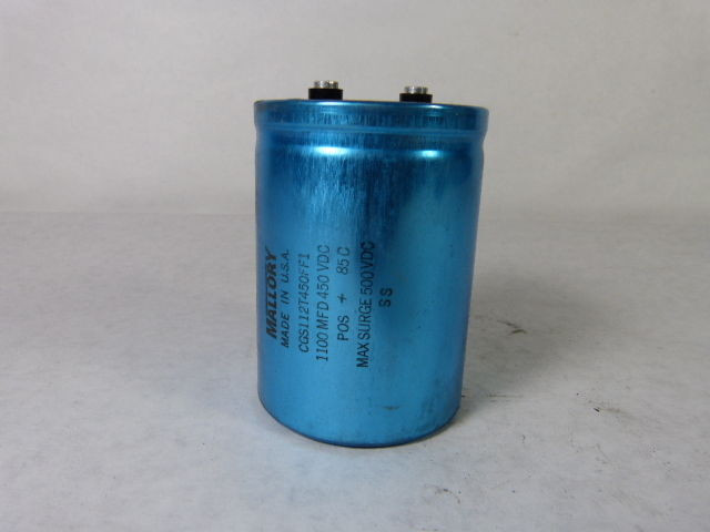Mallory CGS112T450FF1 Capacitor 1100 MFD 450WVDC DAMAGED BOX NEW