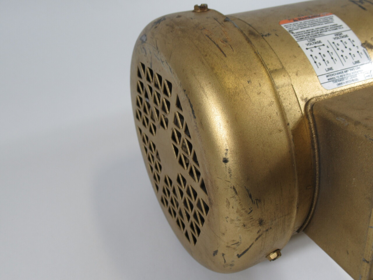 Baldor .5HP 1750RPM 208-230/460V 56C TEFC 3Ph 1.6/.8A 60Hz USED