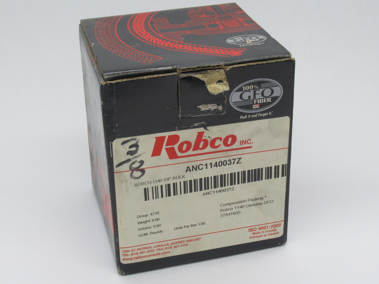 Robco Inc. 1140-3/8 Compression Packaging Genuine GFO *Cut Length* 6.75 ft NEW