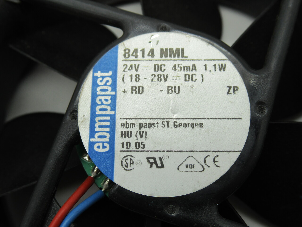 ebm-papst 8414 NML DC Axial Compact Fan 24VDC 45mA 1.1W 80x80x25mm NOP