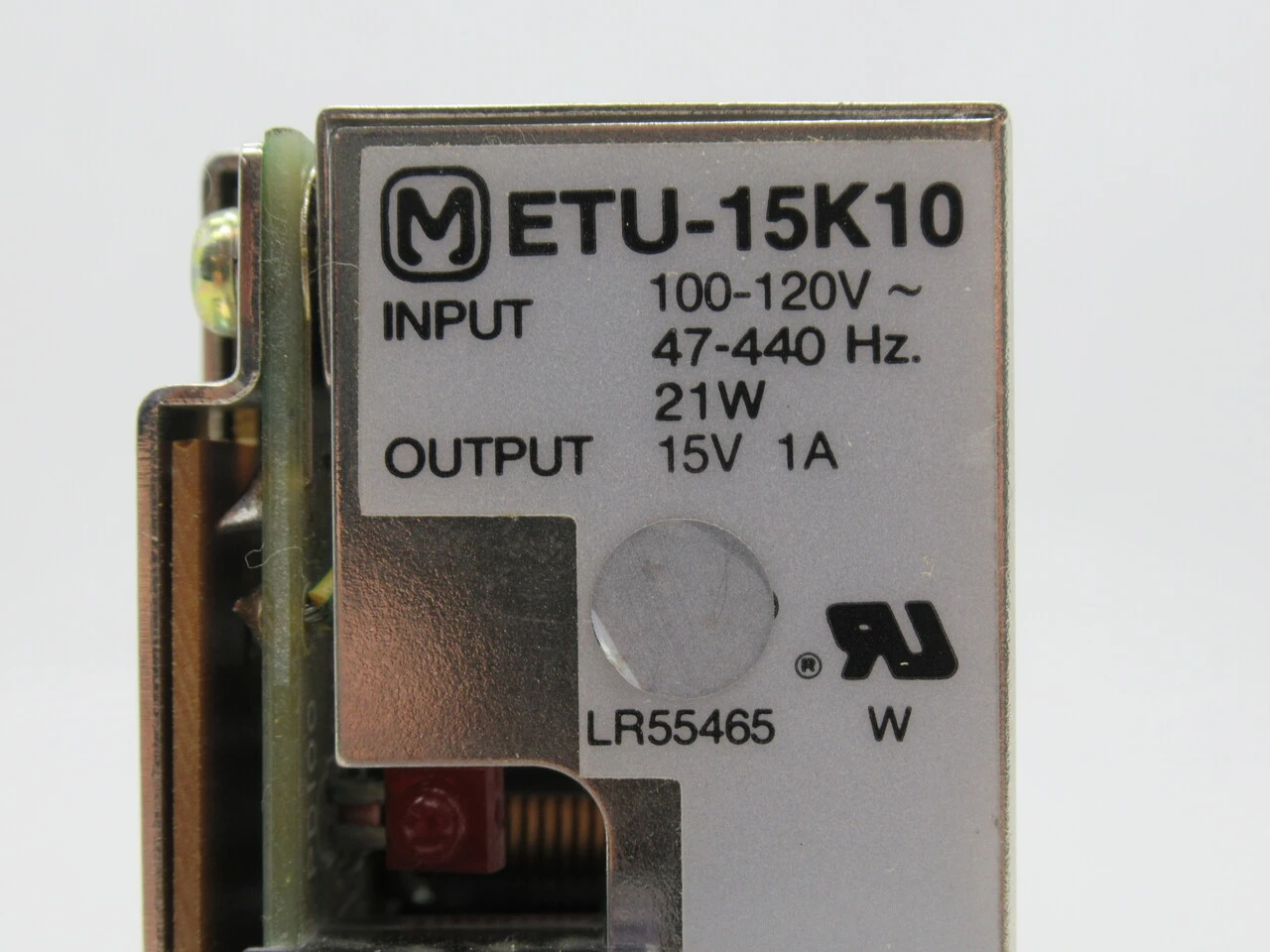 Matsushita ETU-15K10 Power Supply 15V 1A Output 100-120VAC 21W Input USED