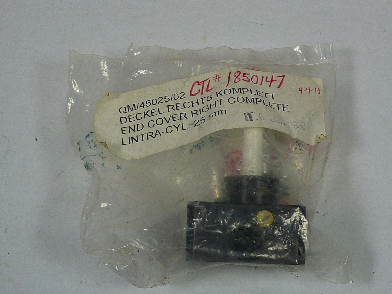 Norgren QM/45025/02 End Cover Right Complete HOLEY BAG/PACKAGING SHELF WEAR NWB