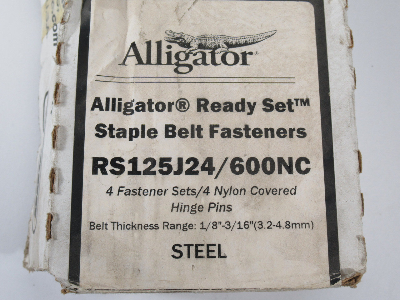 Flexco RS125J24/600NC Alligator Belt Staple 1/8" to 3/16" Th 4 Sets BOX DMG NEW