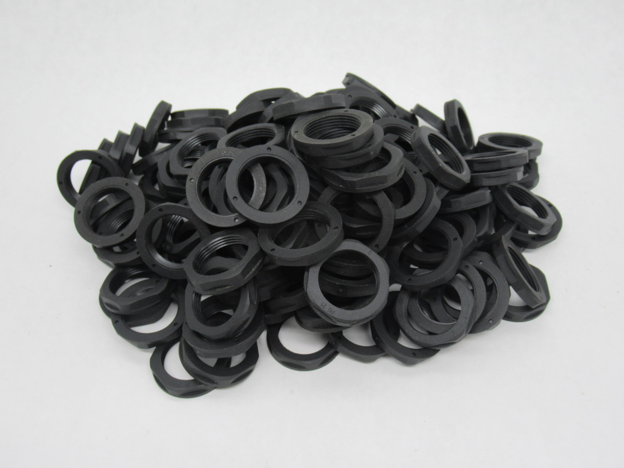 Ortac ROSB06 Polyamide Hexagonal Lock Nut with Collar PG 21 Black Lot of 142 NOP