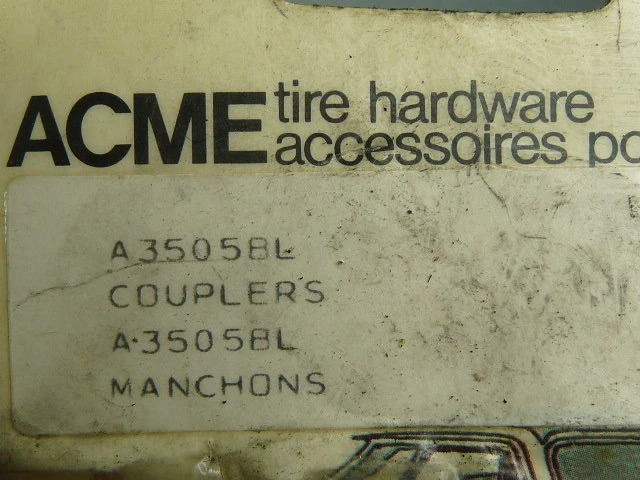 Acme A3505BL Tire Coupler PACKAGING SHELF WEAR NEW