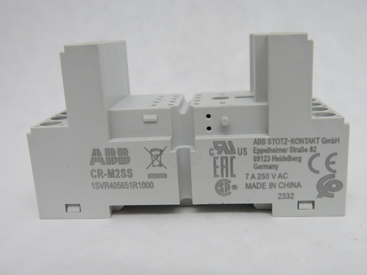 ABB CR-M2SS 1SVR405651R1000 Relay Socket 7A 250VAC 14-Blade NOP