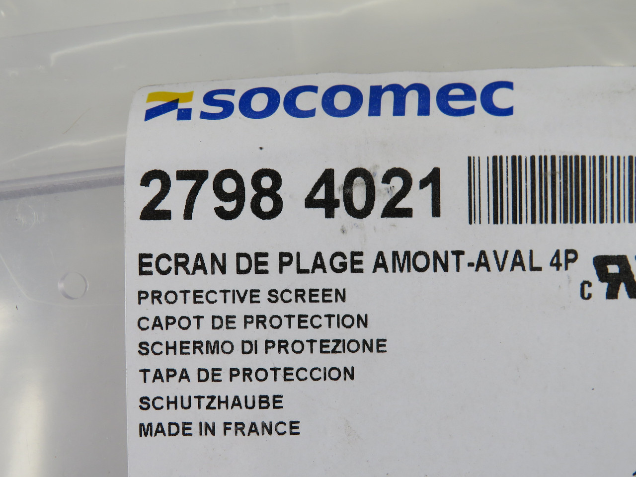 Socomec 27984021 Top/Bottom Terminal Screen For SIRCO Disconnect 100-200A 4P NWB