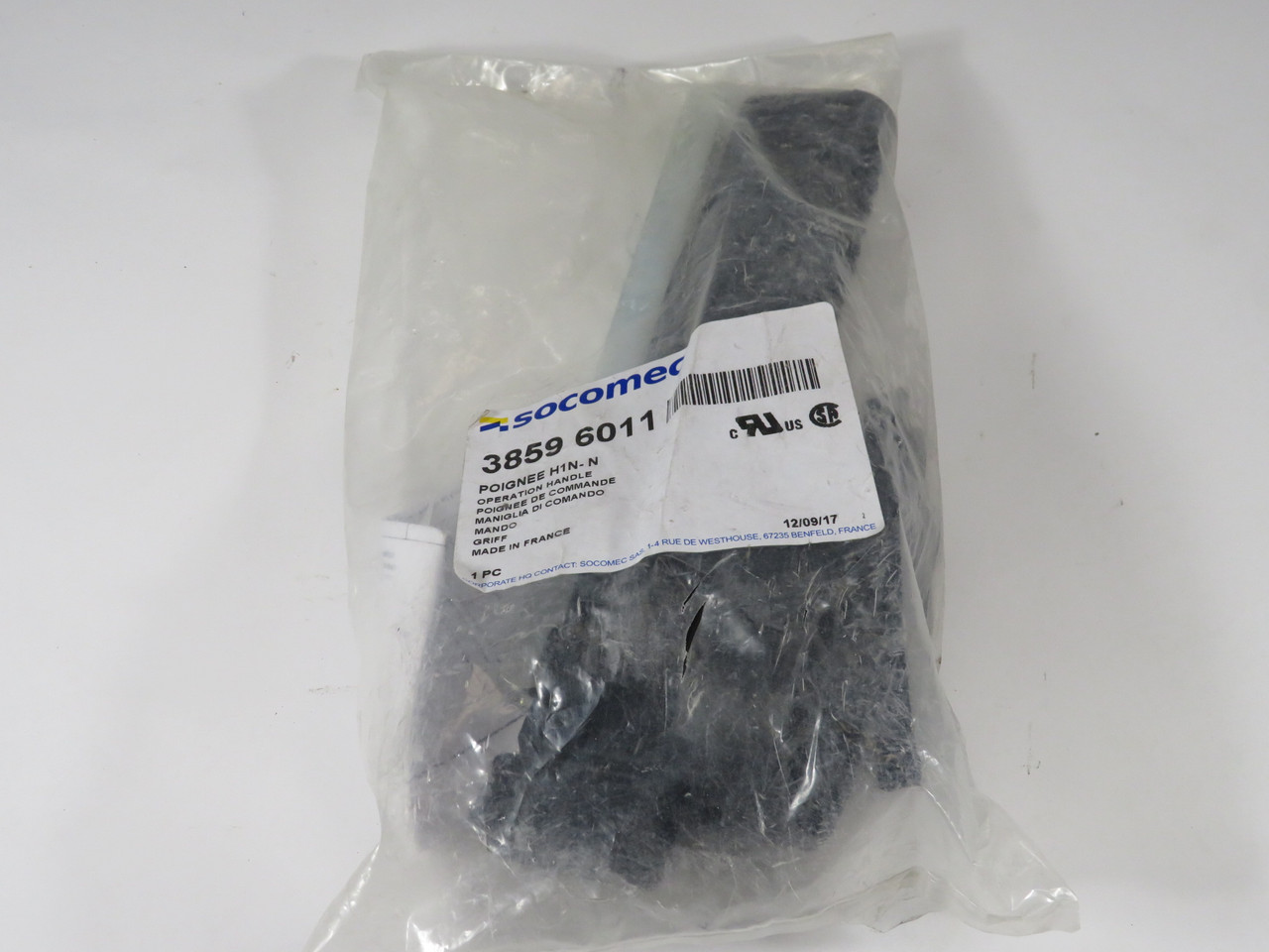 Socomec 38596011 HANDLE H1N- N Pistol Disconnect Handle 2 Position HOLEY BAG NWB