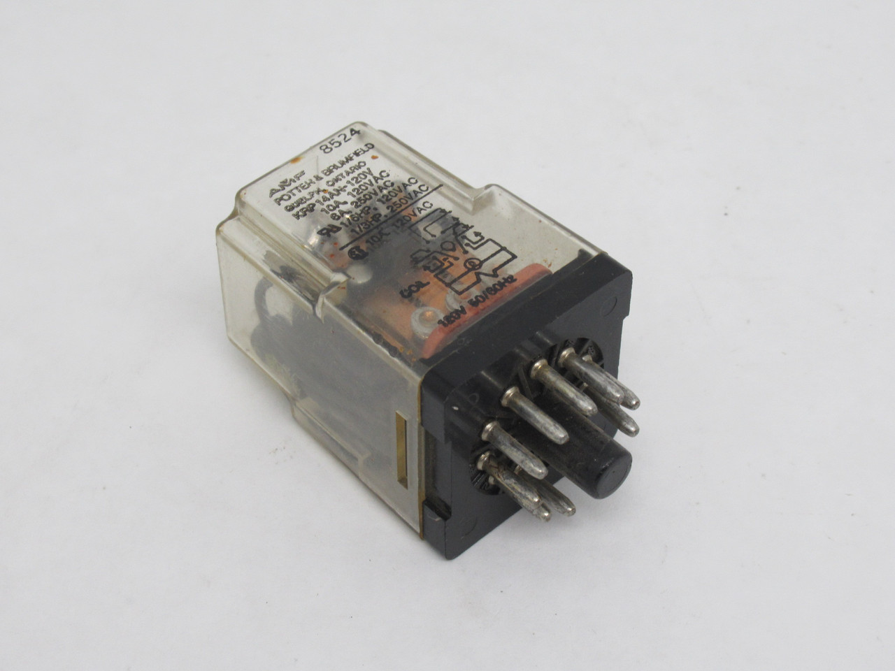 Potter & Brumfield KRP14AN-120 Relay 120V 10A 11-Pin USED