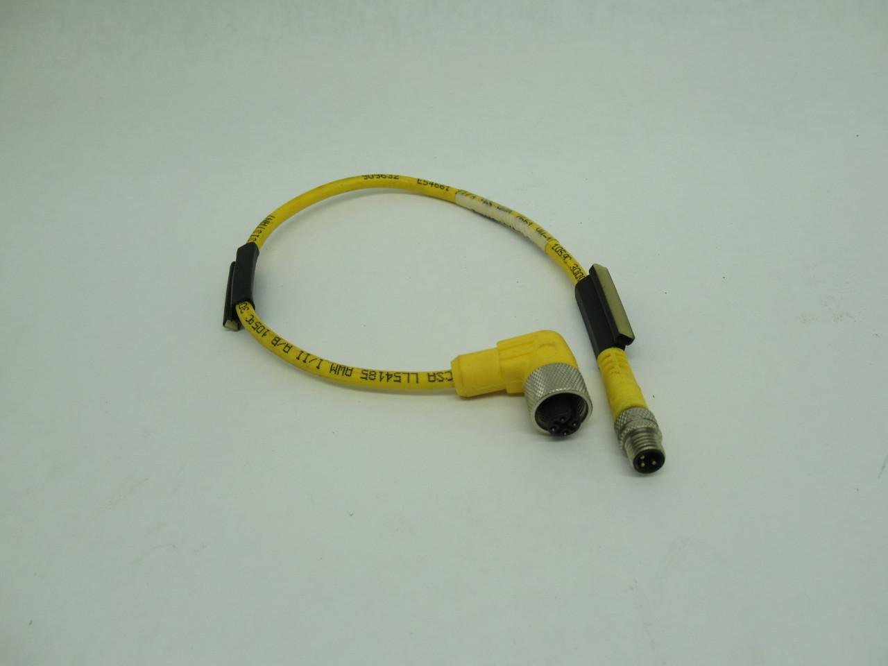 Balluff C04GNE-49-VY-003M-2 Sensor/Actuator Cable 3-Pin M/F 0.3m Length USED