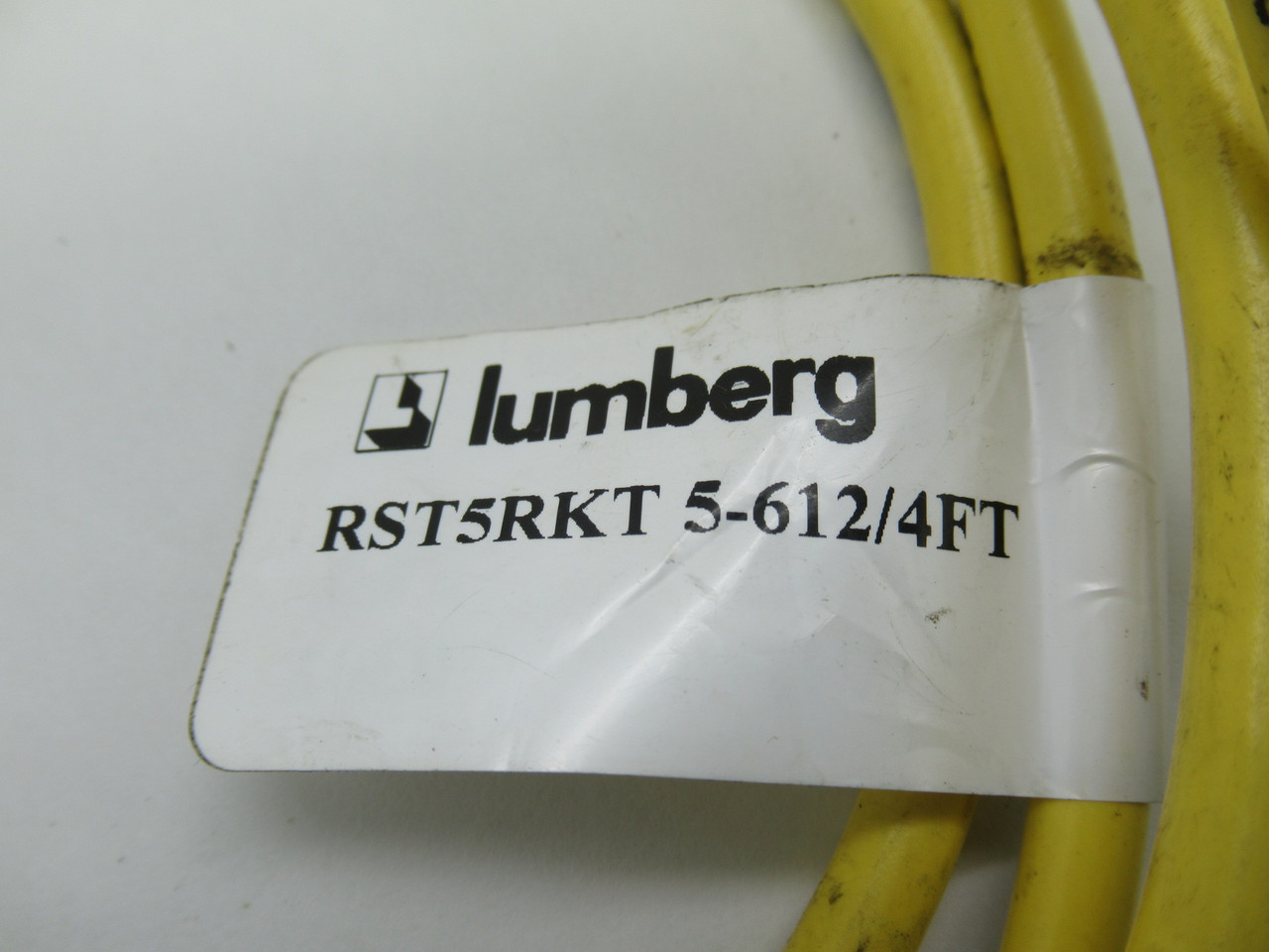 Lumberg RST5-RKT5-612/4FT Sensor/Actuator Cable 5-Position M/F 4' Length USED