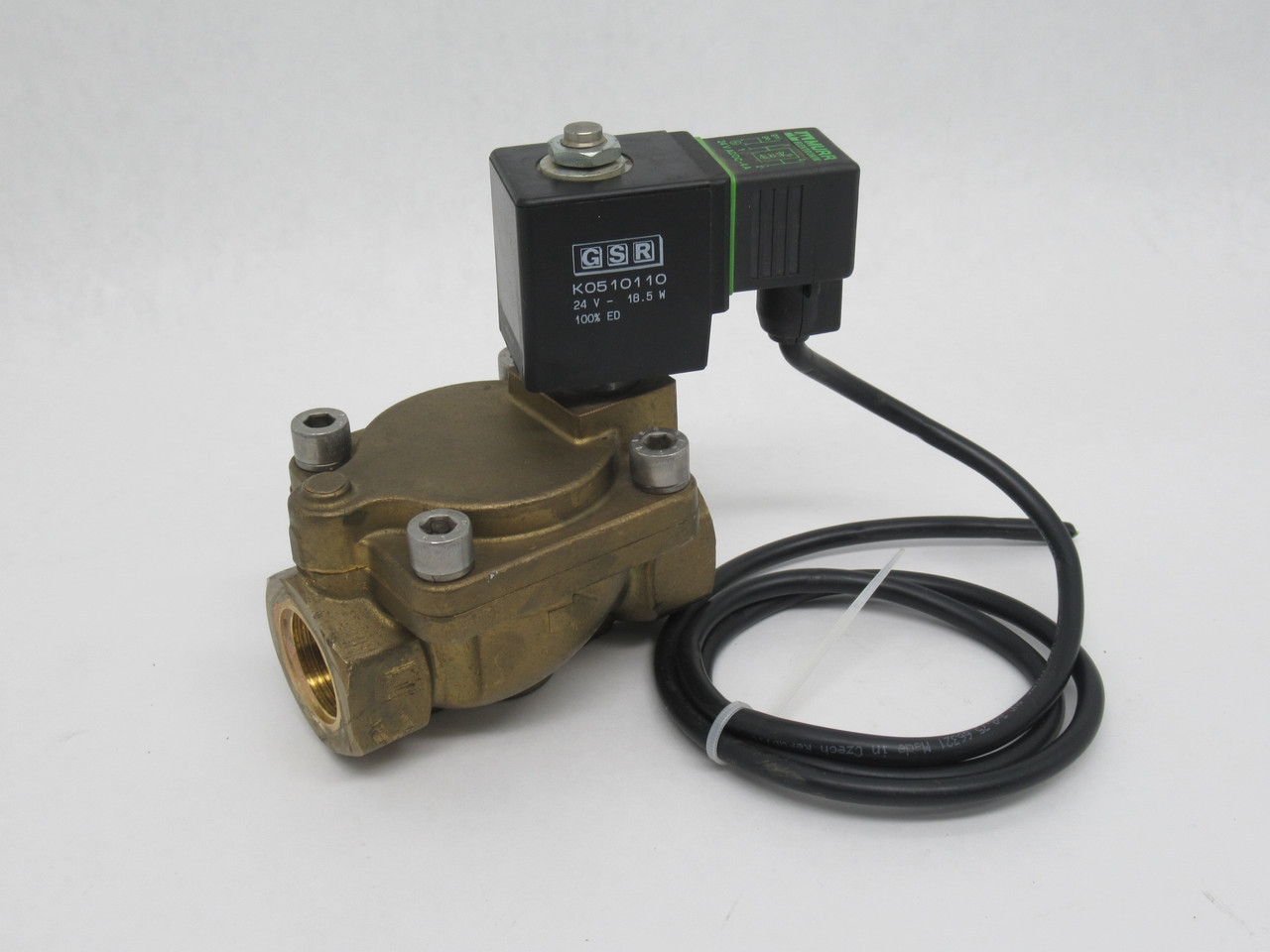 GSR G040.002369.010.009.010 Solenoid Valve G3/4" 24VAC/DC 35" Cable L USED