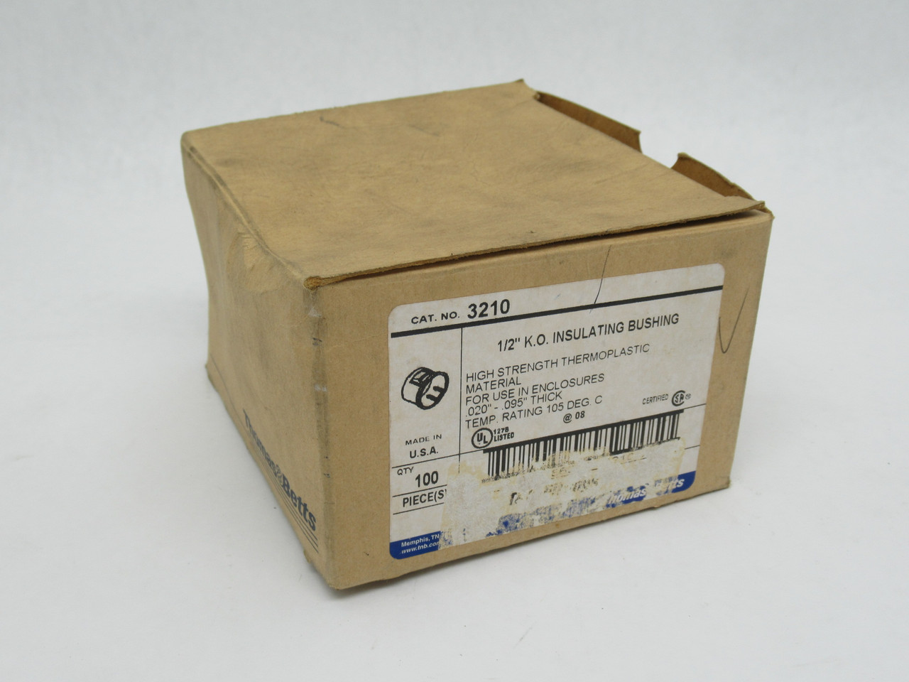 Thomas & Betts 3210 Knockout Insulating Bushing 1/2" Lot of 98 SHELF WEAR NEW