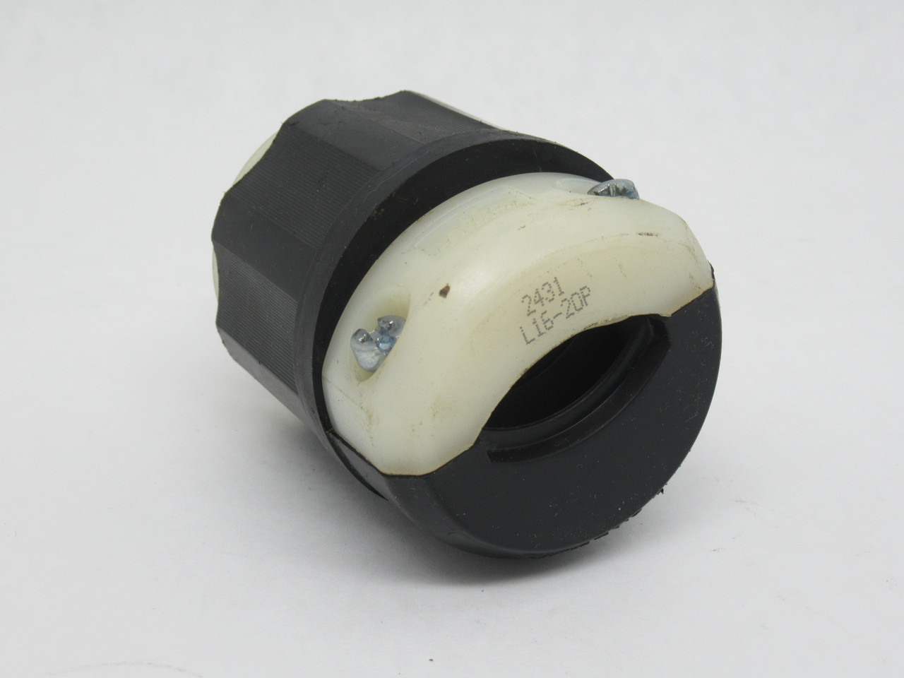 Leviton 2431 Locking Plug 20A 480V 4-Wire 3-Pole NEMA L16-20P USED