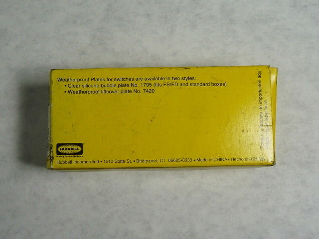 Hubbell HBL1203 Brown Toggle Switch 15A 120/277VAC 3-Way BOX DAMAGE NEW