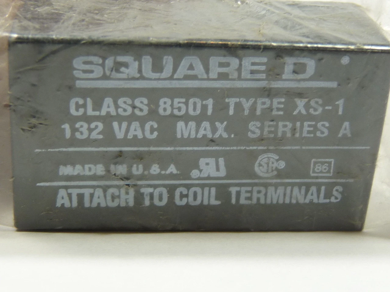 Square D 8501-XS1 Transient Suppressor Relay Module 132VAC NOP
