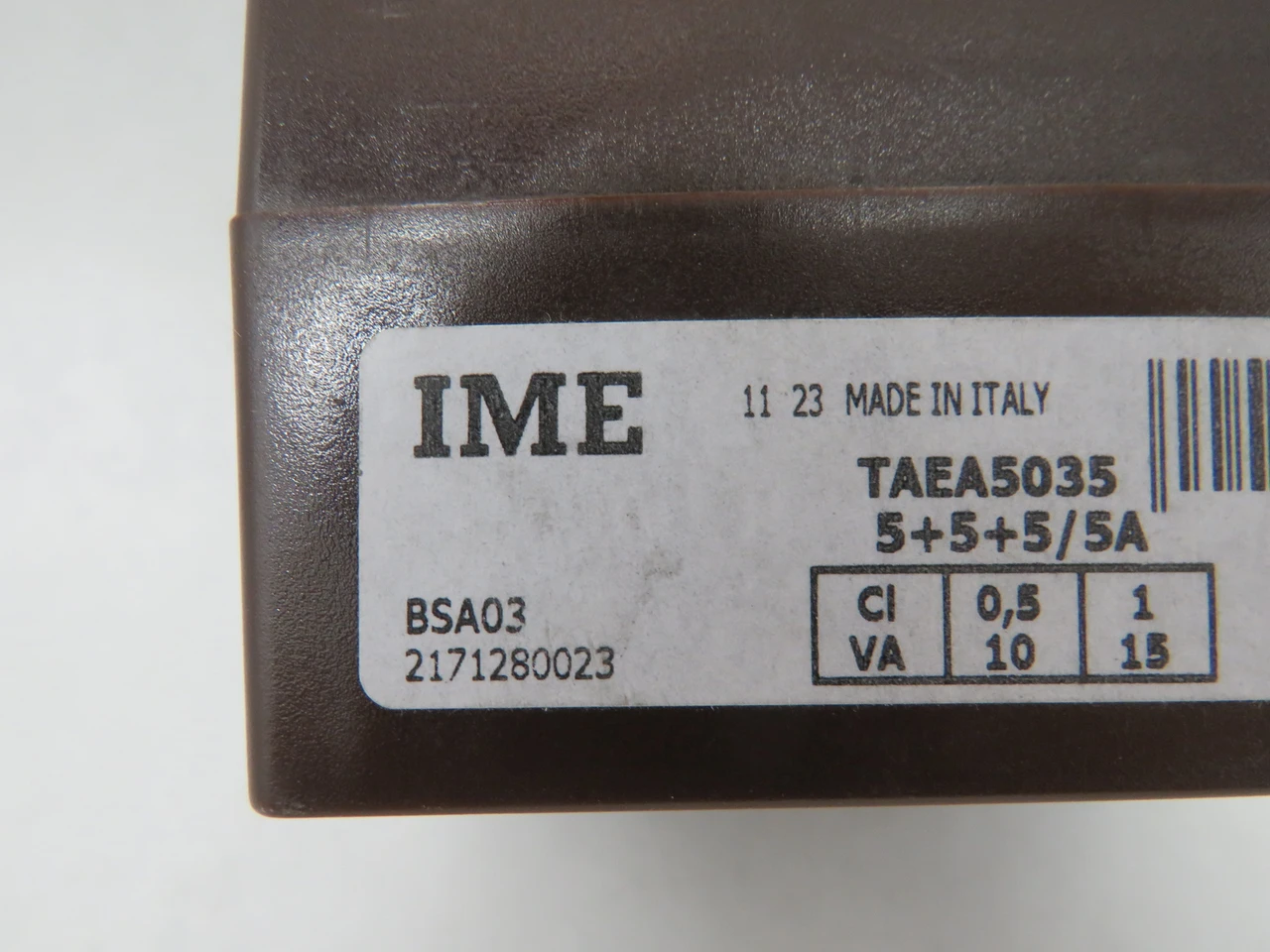 IME BSA03 Current Summation Transformer 0.72/3/-kV 5+5+5/5A 1Ph USED