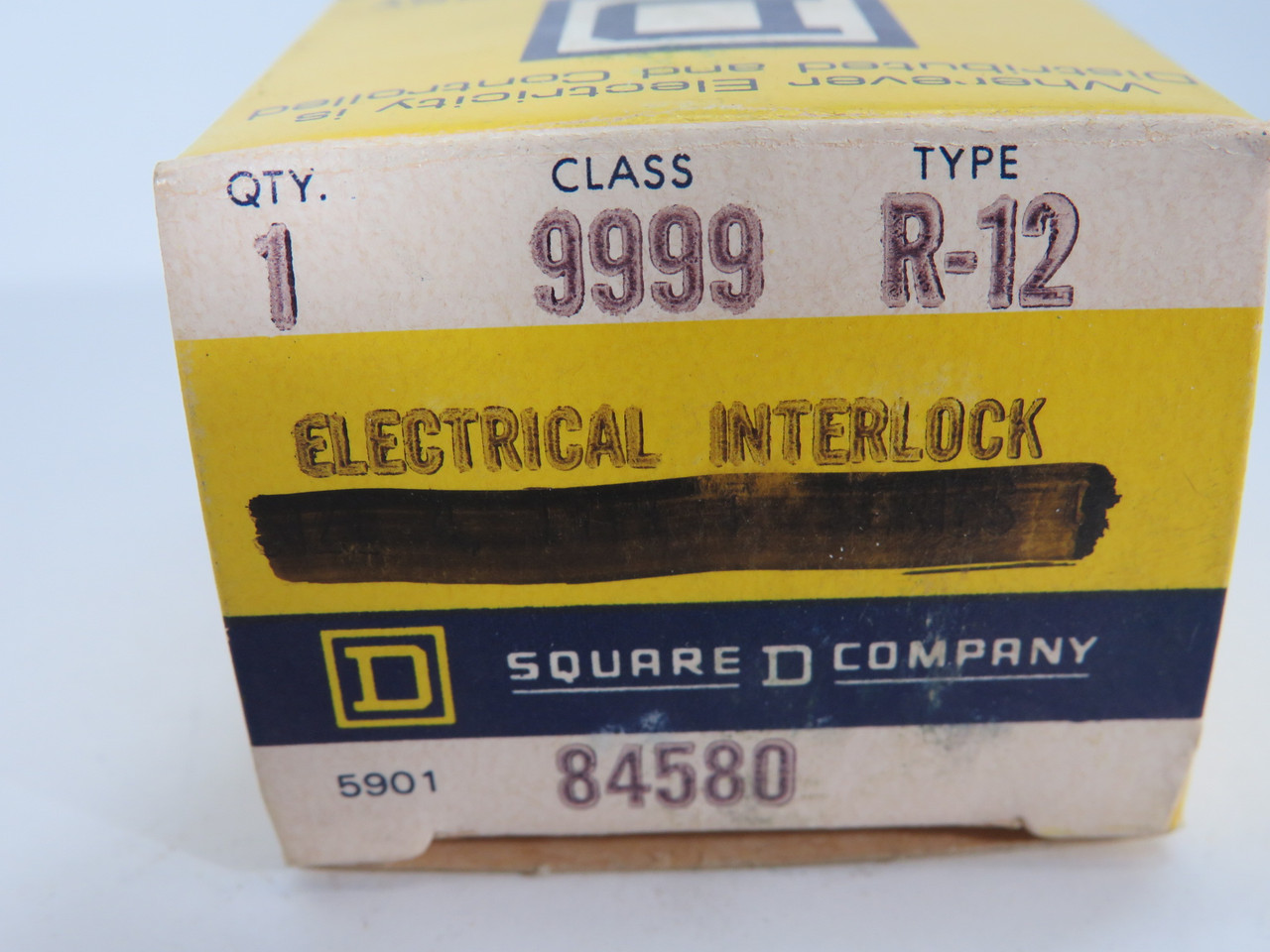 Square D 9999-R12 84580 Auxiliary Contact Interlock Kit 1NO BOX DAMAGE NEW