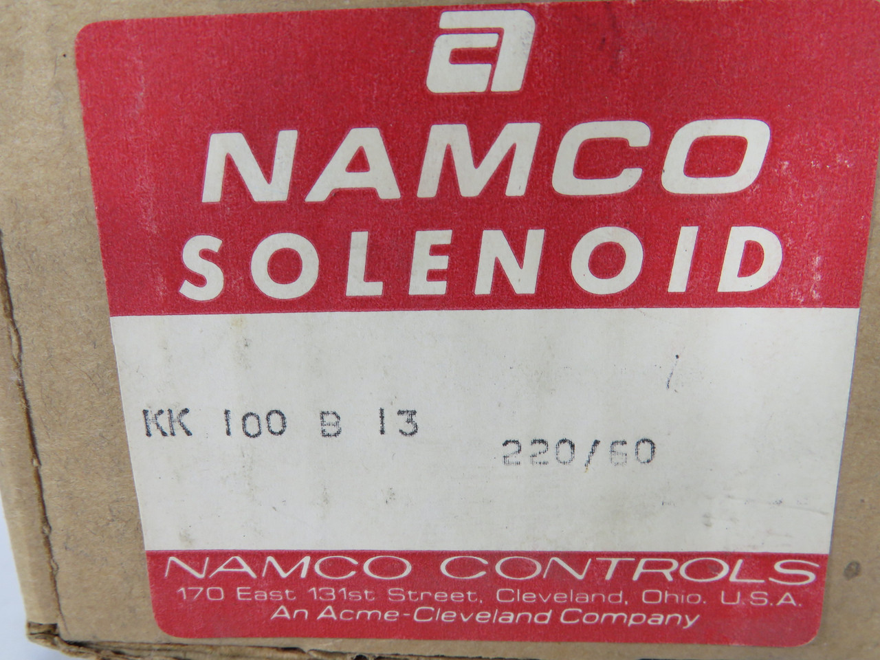 Namco KK100B13 Solenoid Coil 220V 60Hz BOX DAMAGE NEW