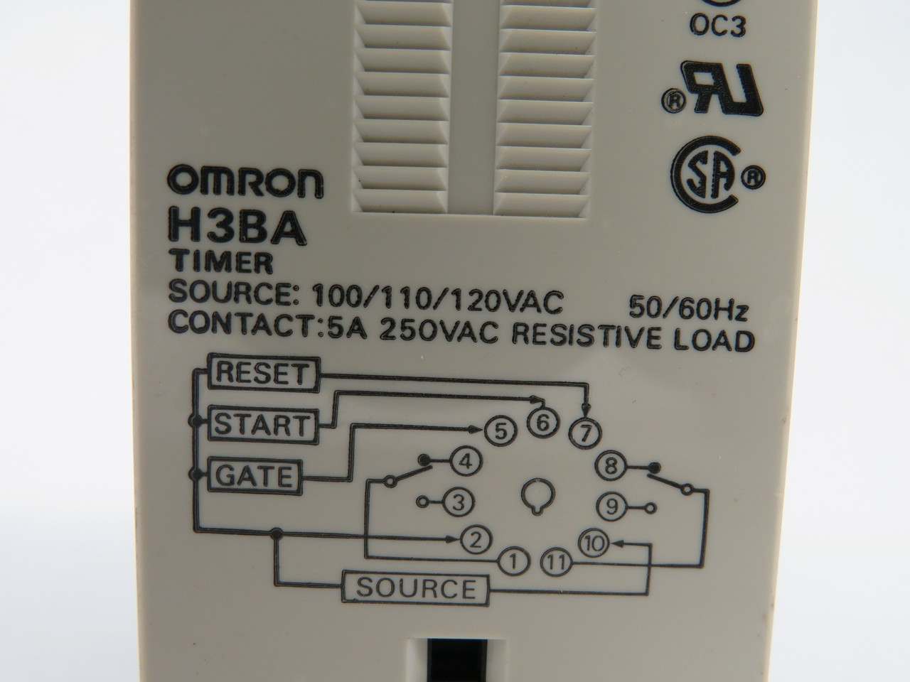 Omron H3BA AC100/110/120 Multi-Function Timer 100/110/120VAC 5A@250V 11-Pin NOP