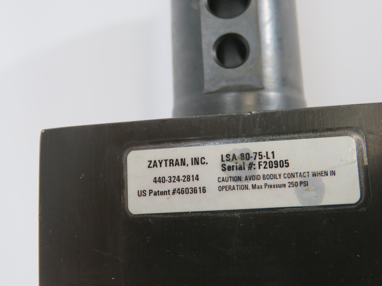 SMC LSA-80-75-L1 Linear Straight Actuator 80mm Bore 75mm Stroke  SHELF WEAR USED