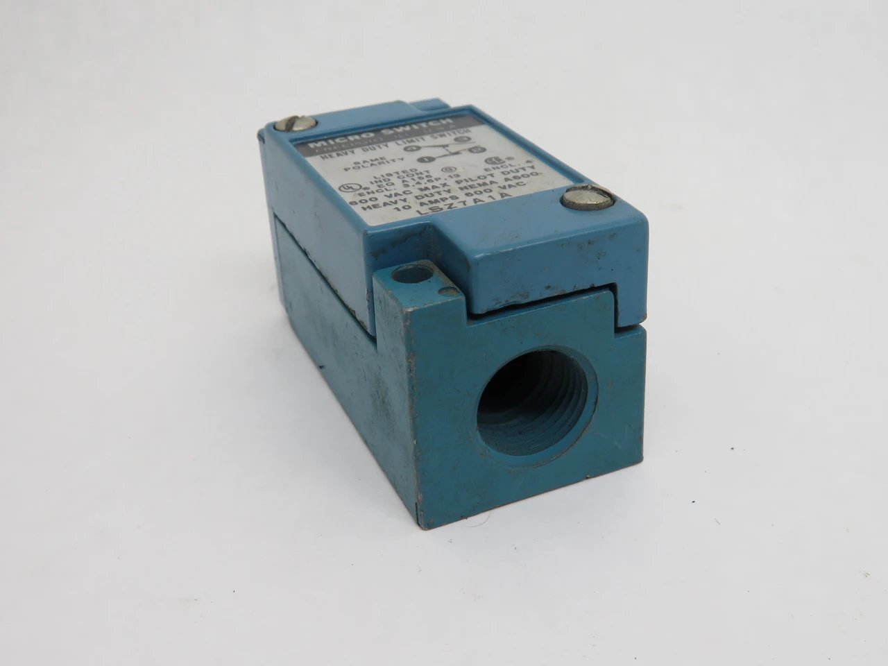Microswitch LSZ7A1A Heavy Duty Limit Switch 10A 600VAC NO OPERATOR HEAD USED