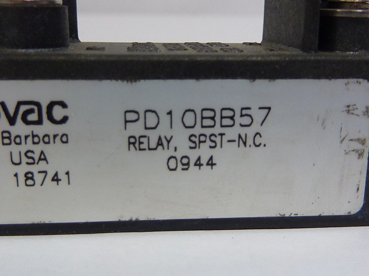 Kilovac PD10BC57 Relay 10A 320VDC 4700 Ohms 125VDC SPST-NC USED