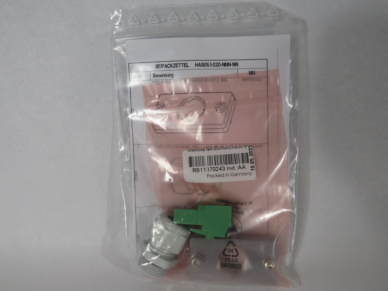Rexroth HAS05.1-020-NNN-NN R911372724 IndraDrive Cable Connector NWB