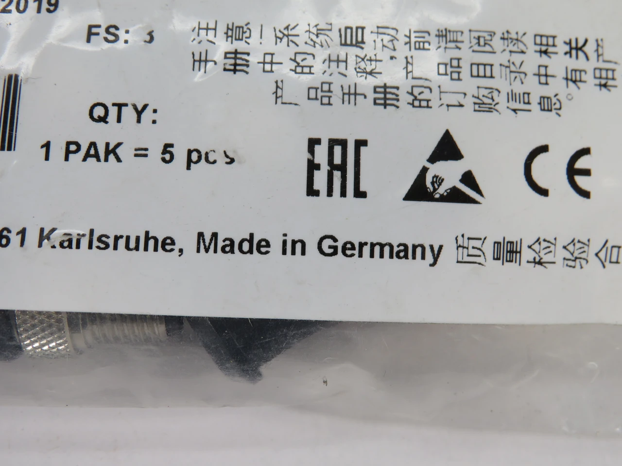Siemens 6GK1905-0EC00 SIMATIC NET AC PROFIBUS M12 Connector 5-Pack HOLEY BAG NWB