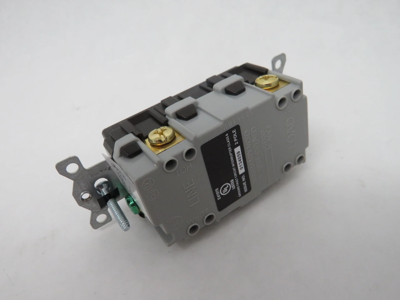 Hubbell GFRST15 Brown Self-Test Receptacle 15A 125V 3W 2P BOX DAMAGE NEW