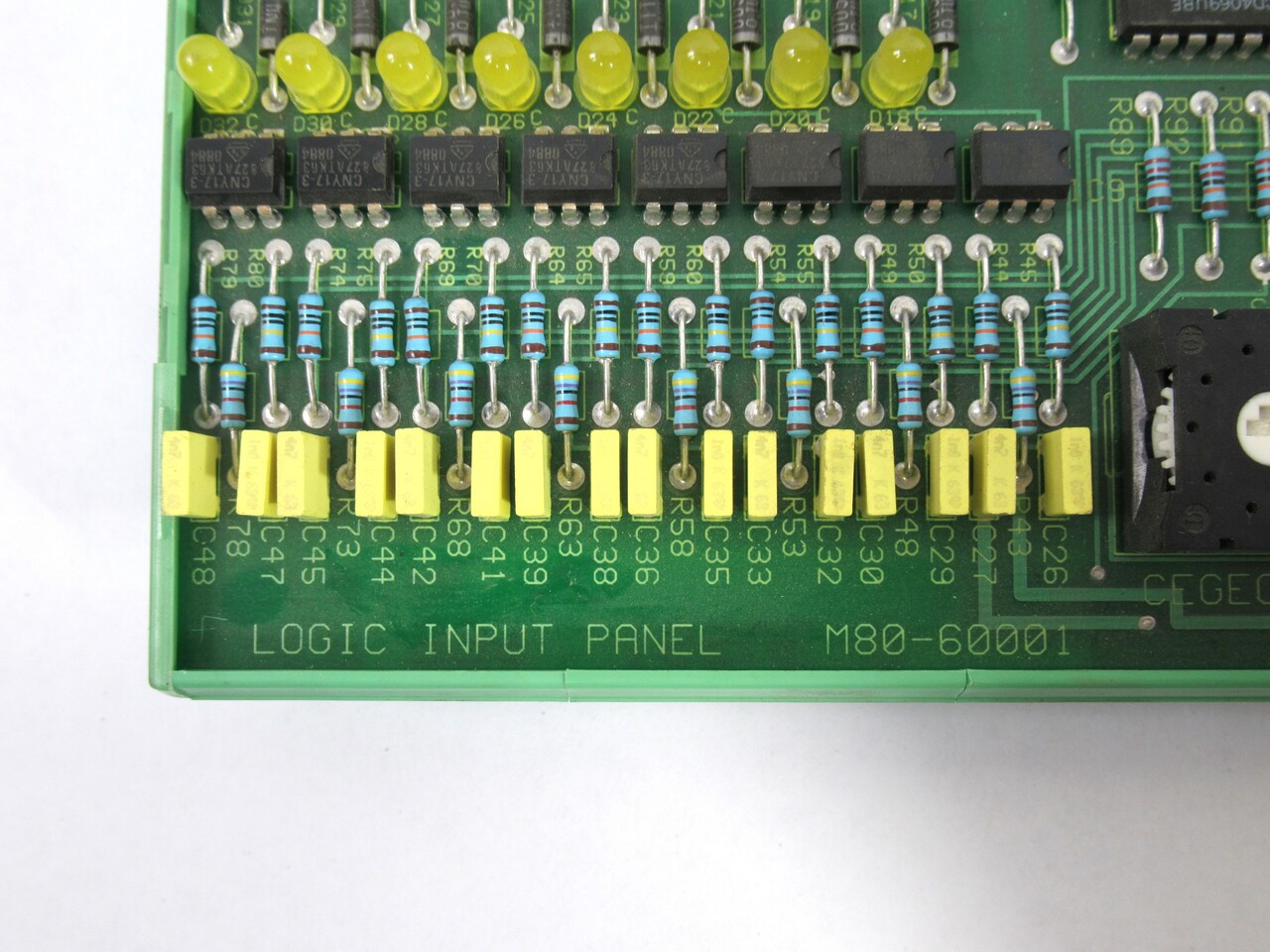 Cegelec M80-60001 Type 28x3515/10 Logic Input Panel USED