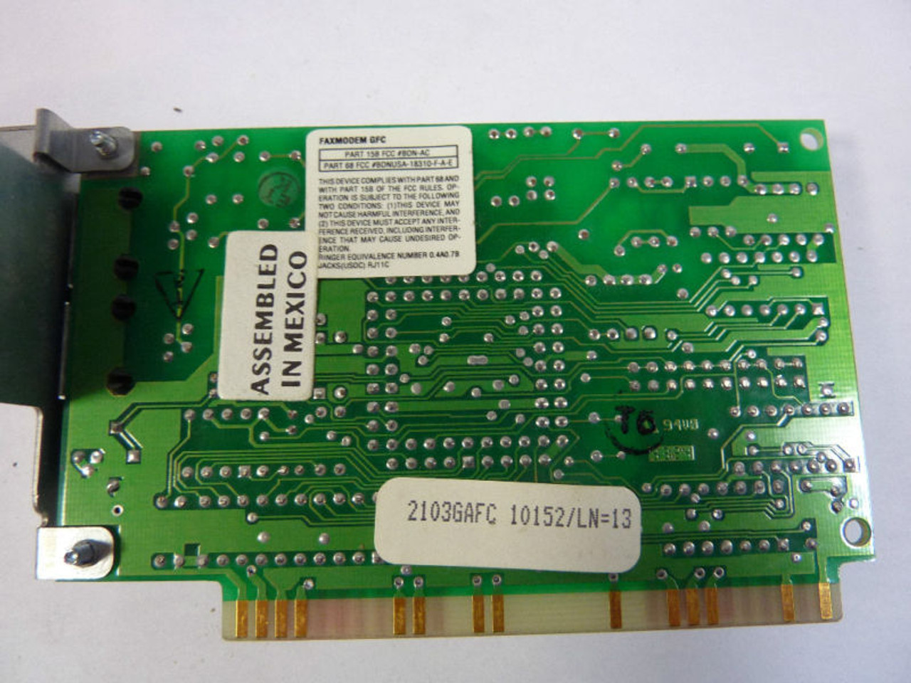 GFC Faxmodem PC Controller Card USED