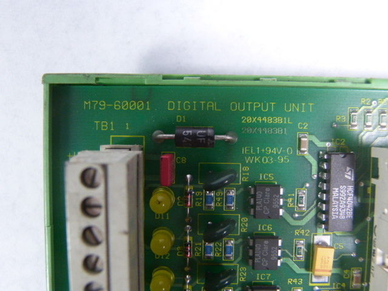 Cegelec M79-60001 Digital Output Module 20X4483B1L USED