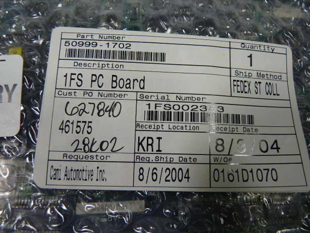 Kawasaki 50999-1702 PLC Board 1FS Assembly ! NOP !