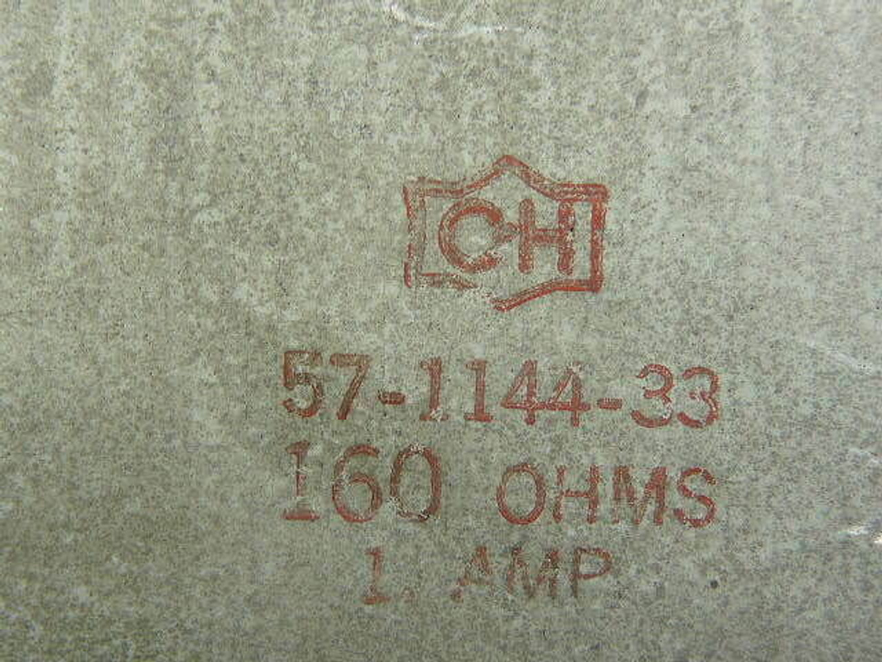 Cutler Hammer 57-1144-23 Flat Body Ceramic Resistor 1A 160 Ohms USED