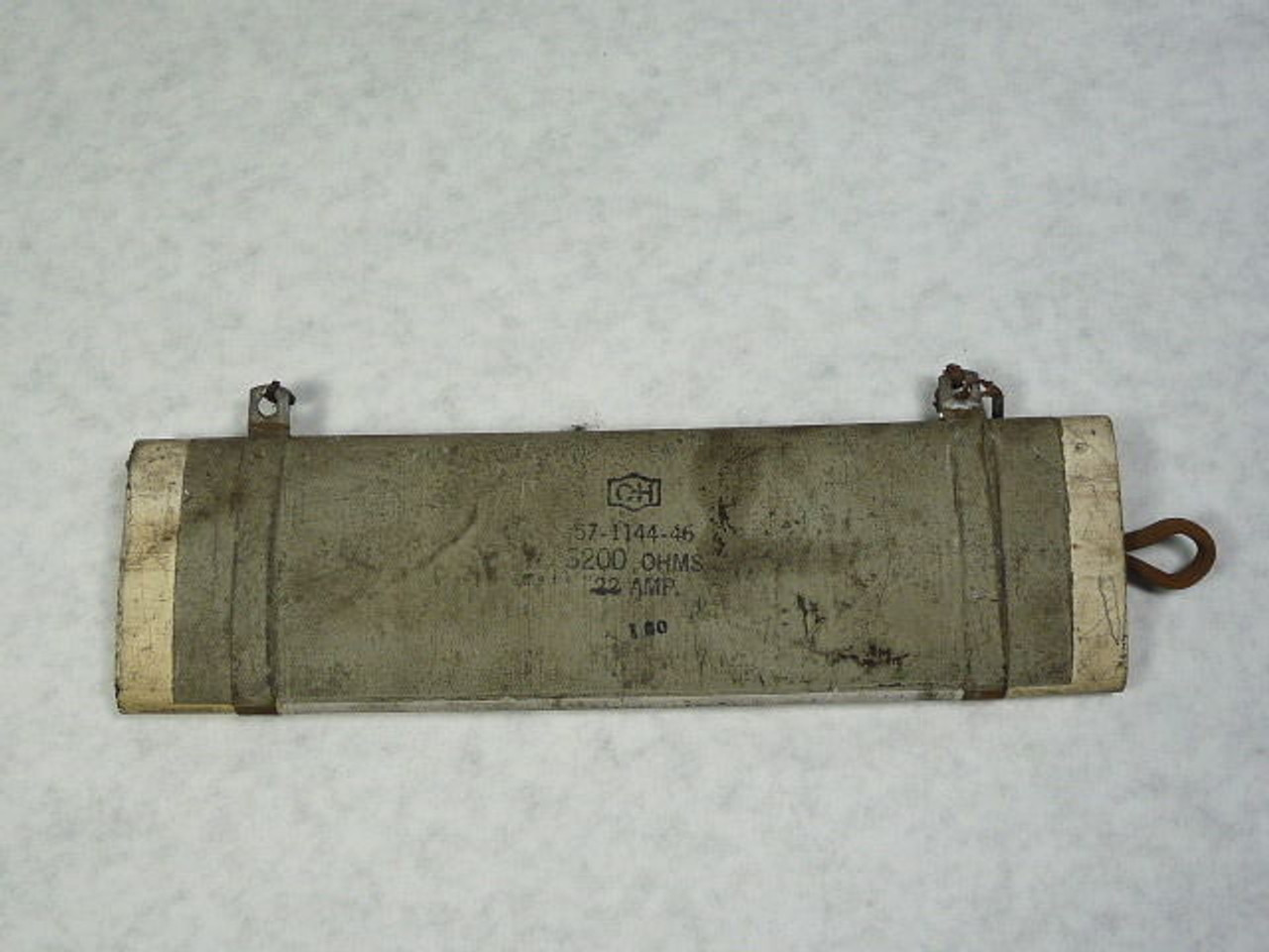 Cutler Hammer 57-1144-46 Flat Body Ceramic Resistor 1.22A 3200 Ohms USED