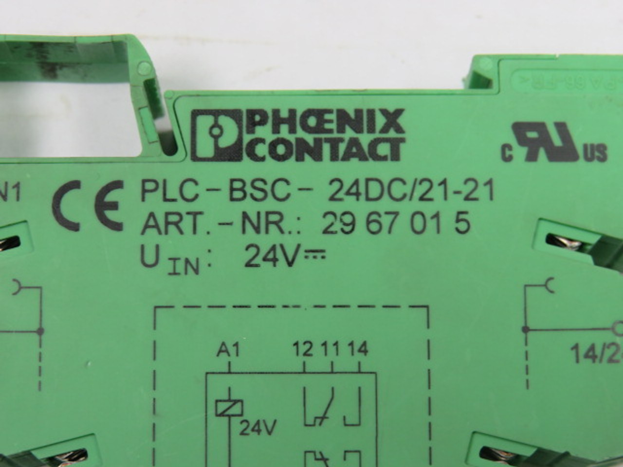 Phoenix Contact PLC-BSC-24DC/21-21 Relay Socket 2967015 USED