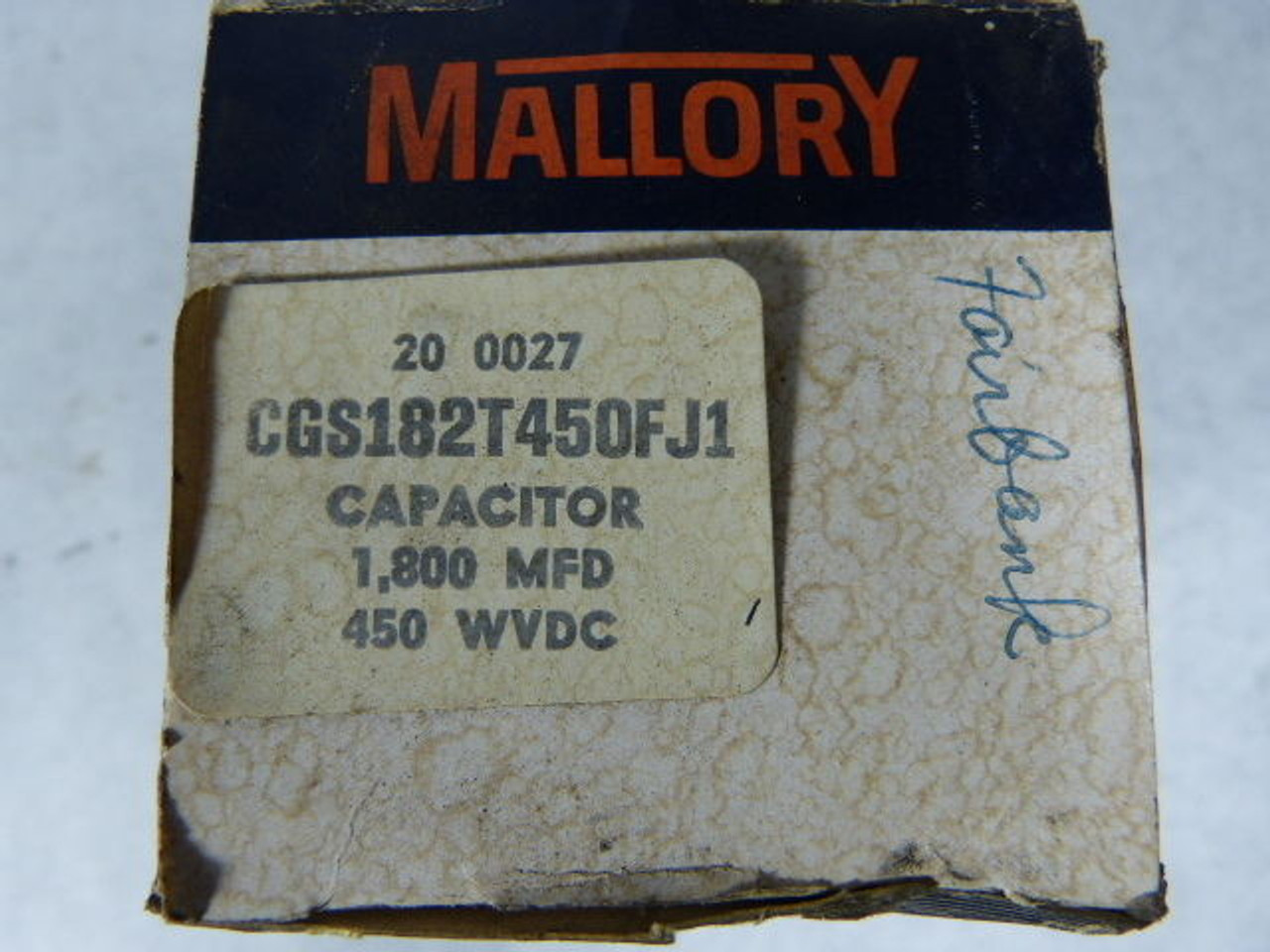 Mallory CGS182T450FJ1 Capacitor ! NEW !