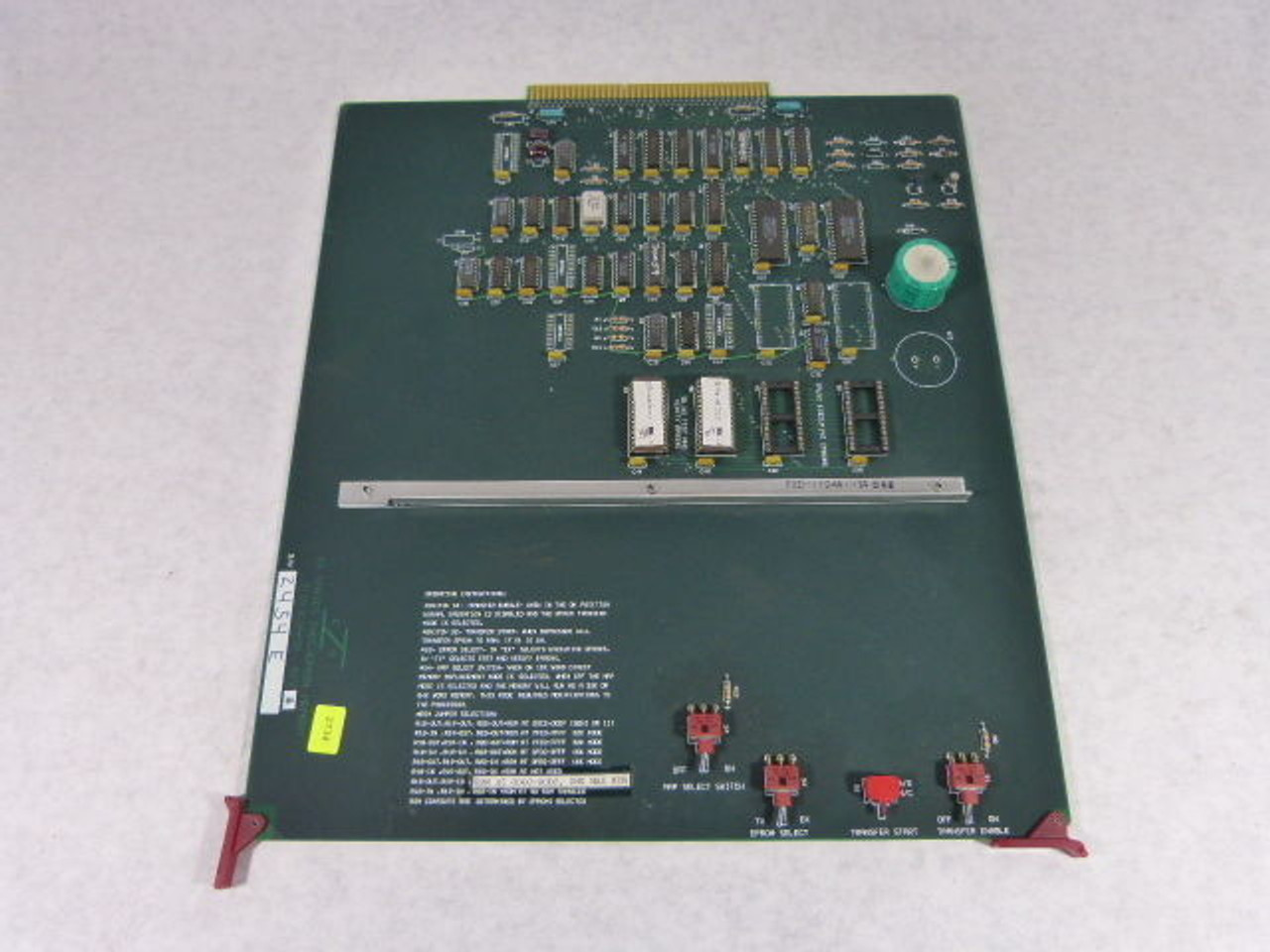 General Automation 31D70009A01 16 Series CMOS/EPROM Memory Switch Board USED