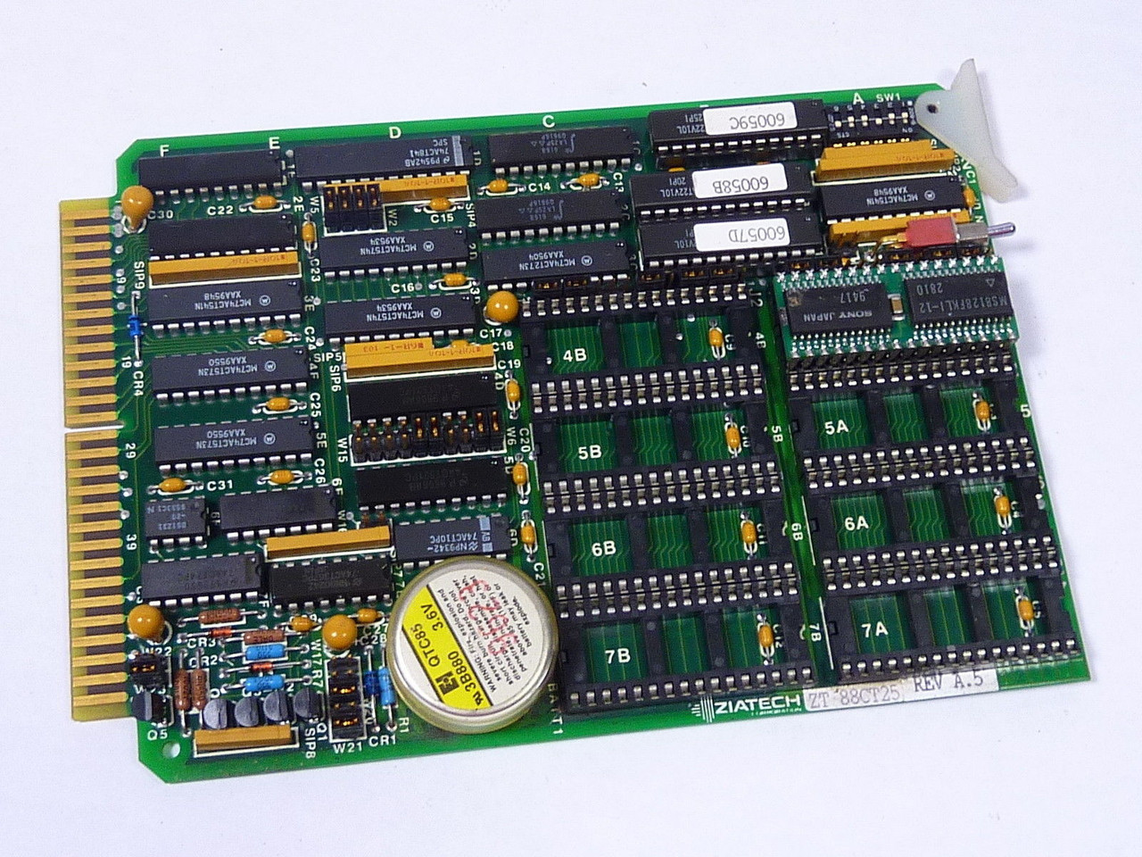 Ziatech ZT-88CT25 PC Board USED