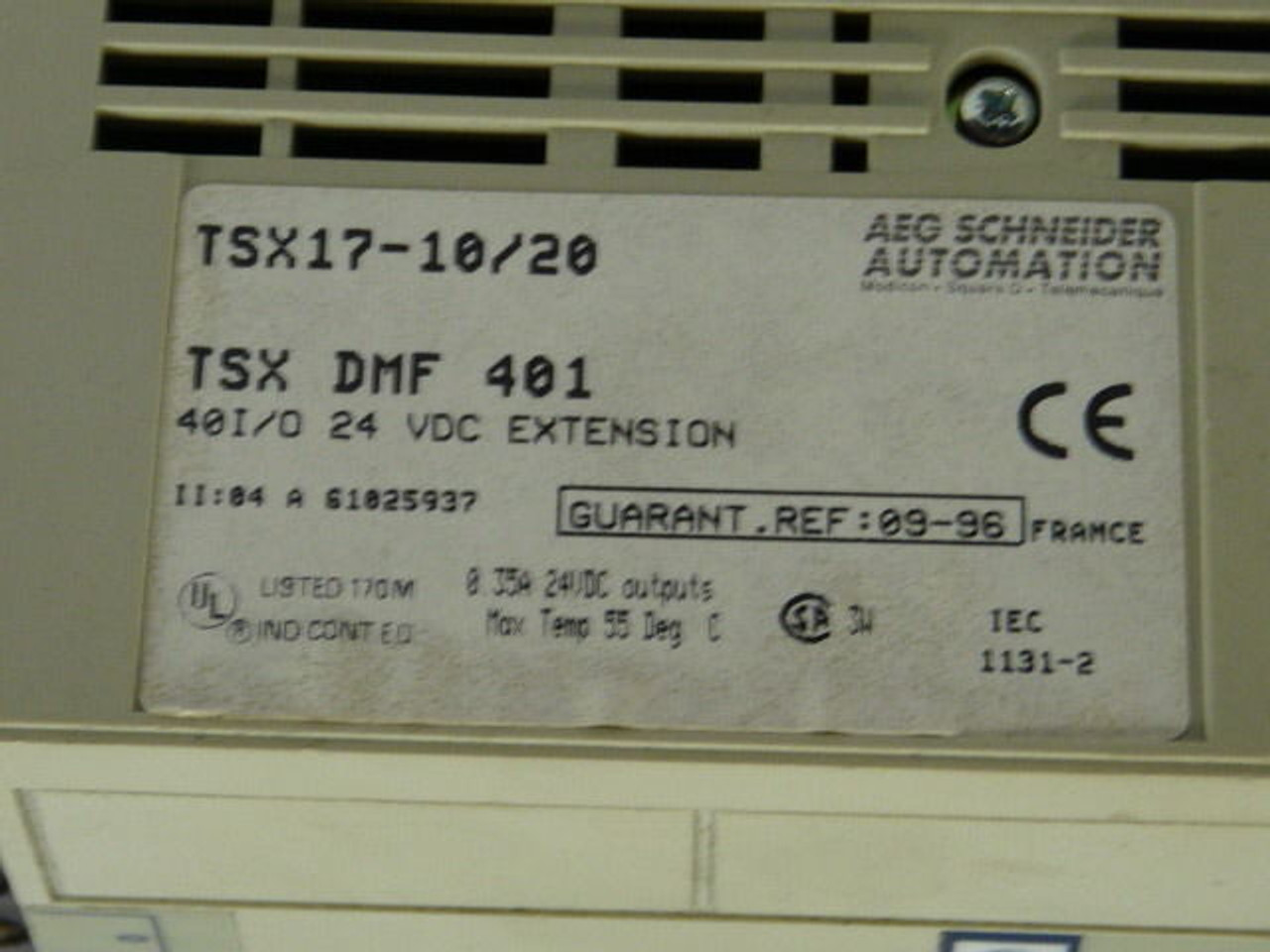 Telemecanique TSX-DMF-401 Expanded Module 40 Channel Interface Operator USED