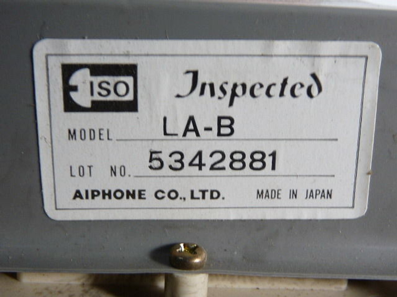 Aiphone LA-B Intercom Sub-Station USED