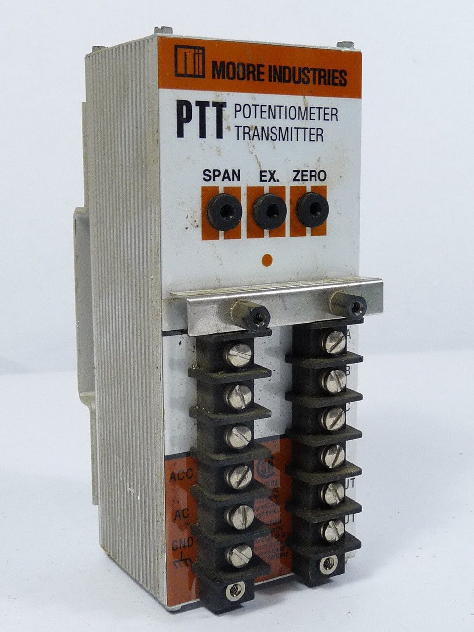 Moore Industries PTT/1550HM-0-100-L Potentiometer Transmitter 4 Wire USED