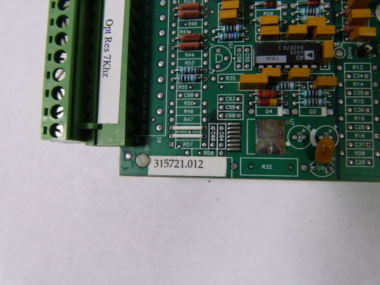 Unico 315721.012 Control Board Feedback Module USED