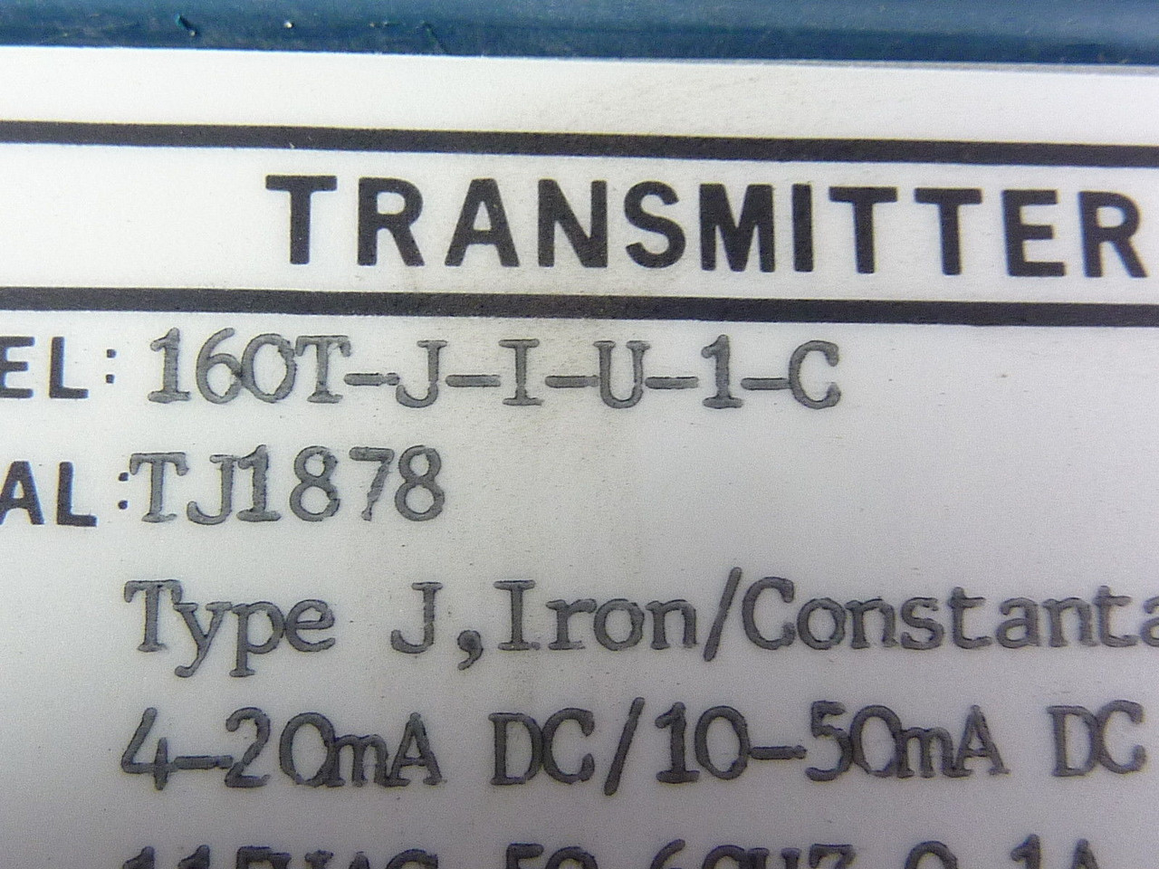 Acromag 160T-J-I-U-1-C Transmitter Type J 50-60HZ 0.1A 115VAC USED
